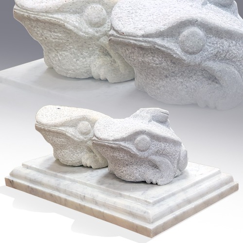 화강암 부부 두꺼비 돌조각품(391204)